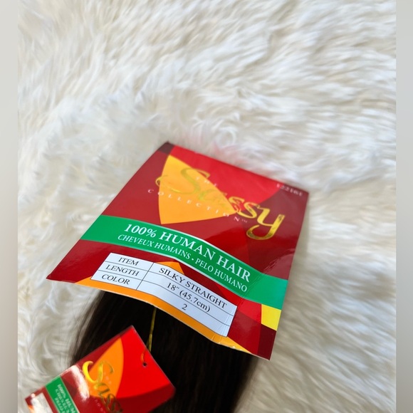 #2 Dark Brown 100% Human hair Extensions 18 Inch Long - Picture 4 of 8